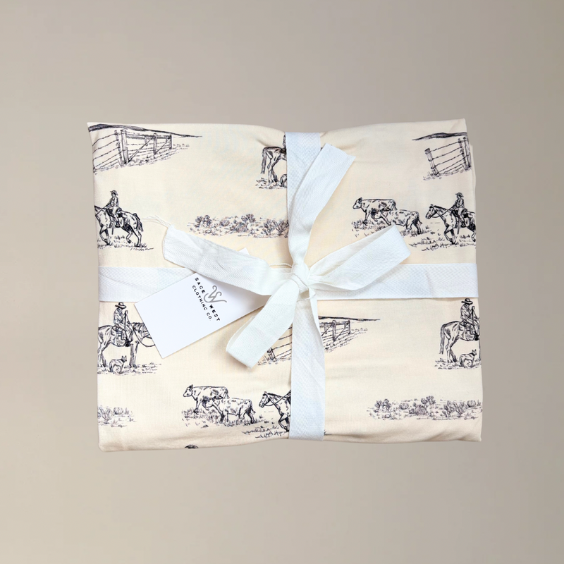 {Prairie Cowboy} Swaddle Blanket