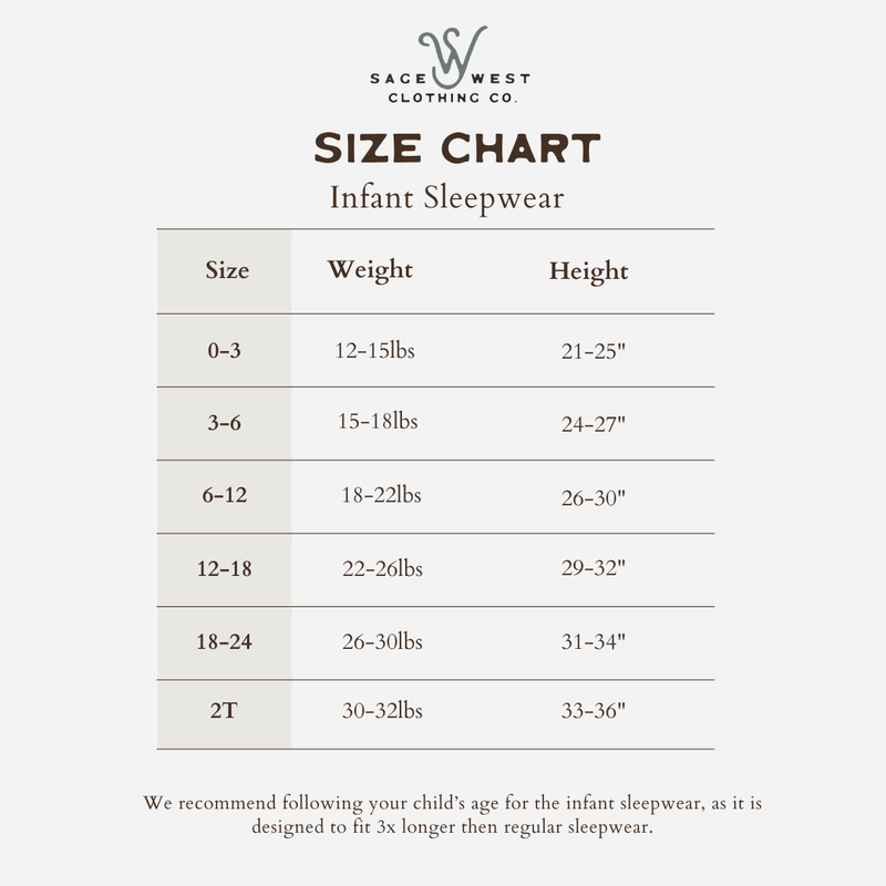 {Prairie Cowboy} Infant Sleepwear