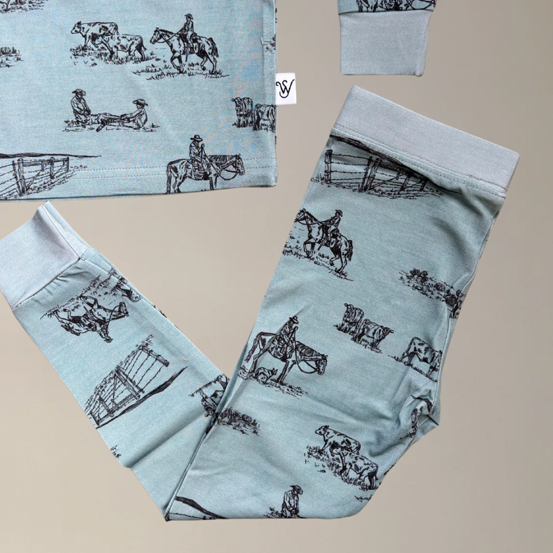 {Prairie Cowboy} Toddler Sleepwear Set