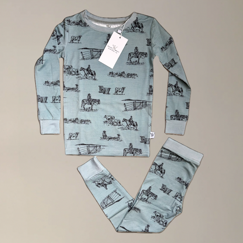 {Prairie Cowboy} Toddler Sleepwear Set
