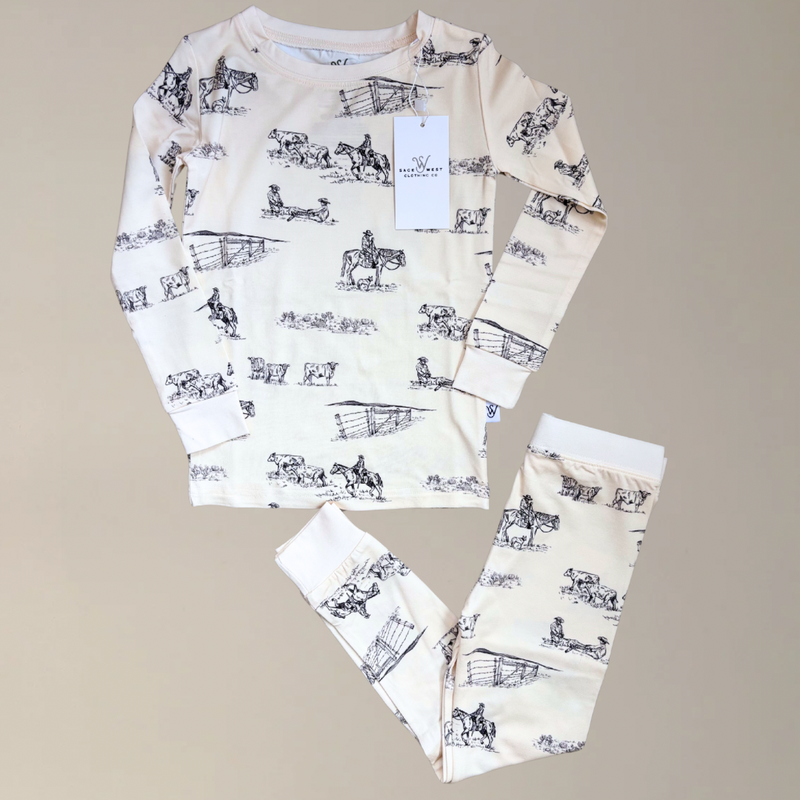 {Prairie Cowboy} Toddler Sleepwear Set