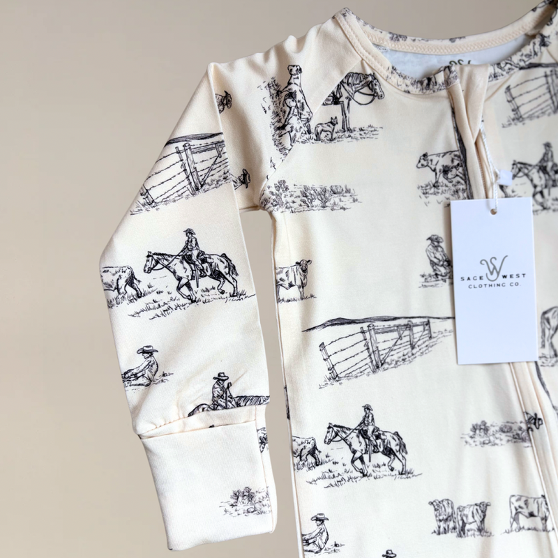 {Prairie Cowboy} Infant Sleepwear