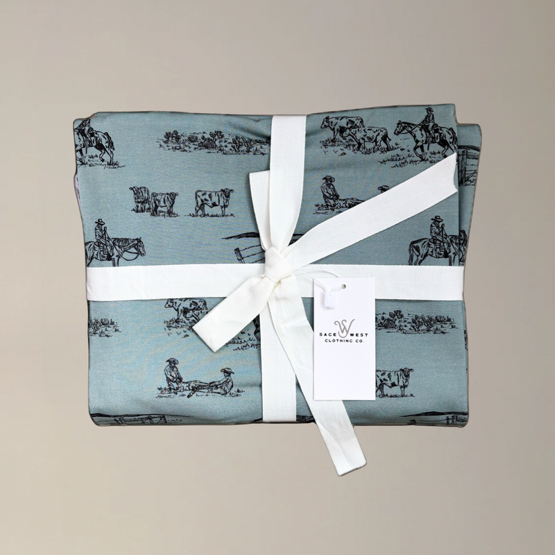{Prairie Cowboy} Swaddle Blanket